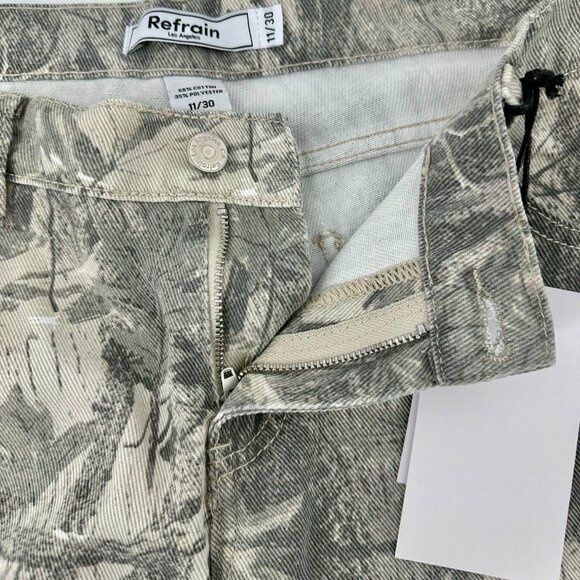 NWT Refrain Los Angeles Printed Wide Leg Jeans | Luxe Denim | Size 11/30 - Picture 6 of 10